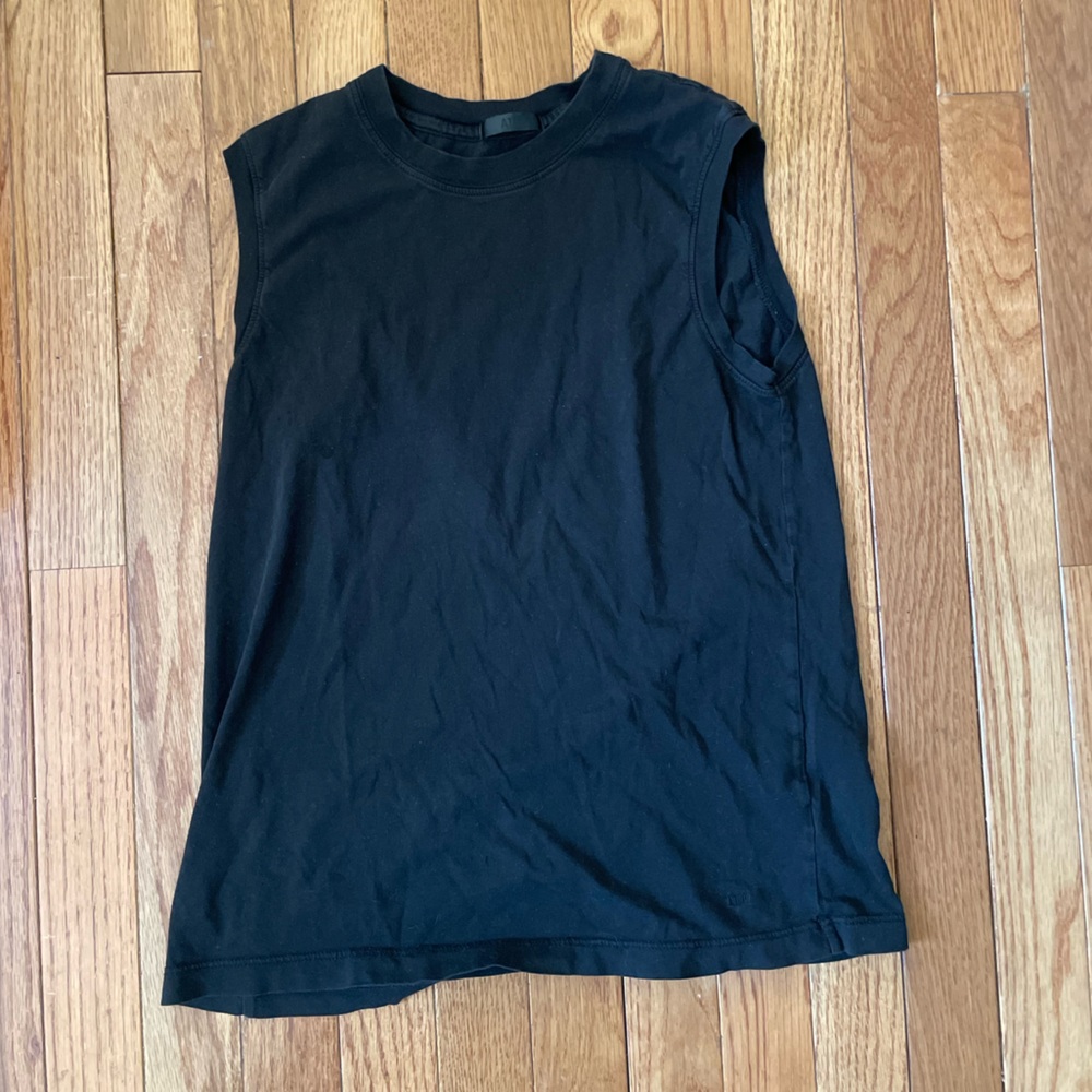 Black ATM muscle tee